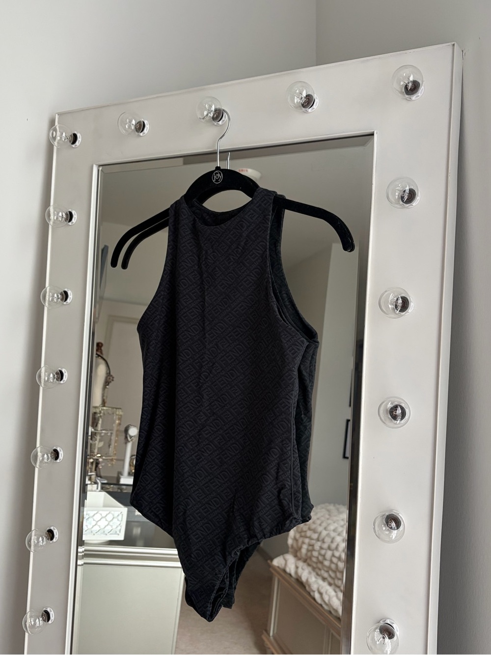 Fendi SKIMS Black Logo-Print
Bodysuit